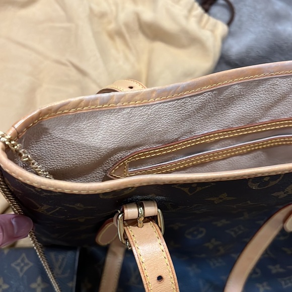 Authentic Louis Vuitton Monogram Bucket GM with pochette and chain - Picture 6 of 13